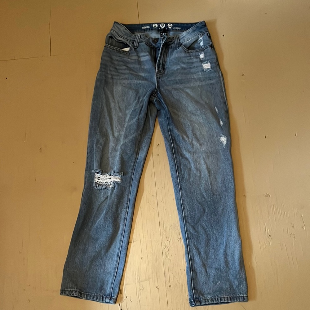 High Rise Straight Jeans size 1 from Peace, Love, Eco by Rewash